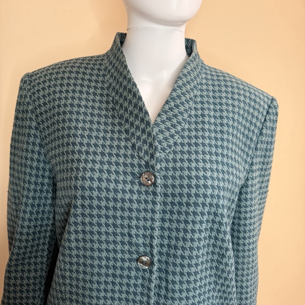 Womens Anna Carole 16 2pc Lined Business Suit Skirt Blazer 100% Silk - Picture 4 of 16